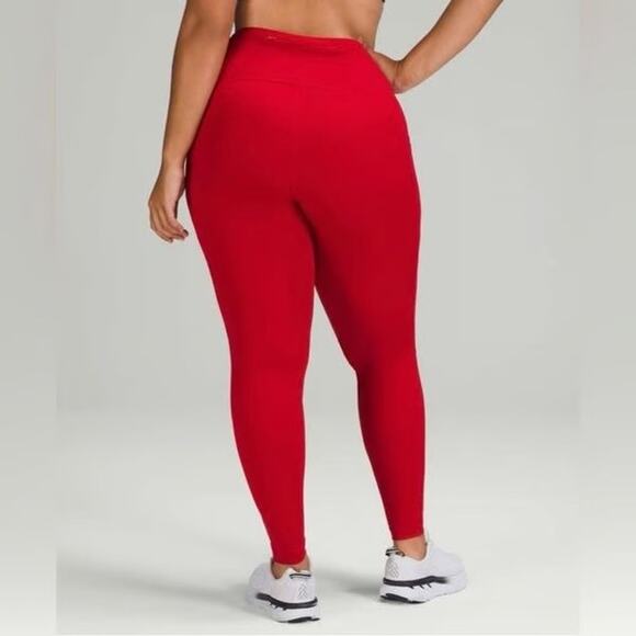NWOT Lululemon Swift Speed High-Rise Tight 28" in Dark Red Size 18 - Picture 2 of 10
